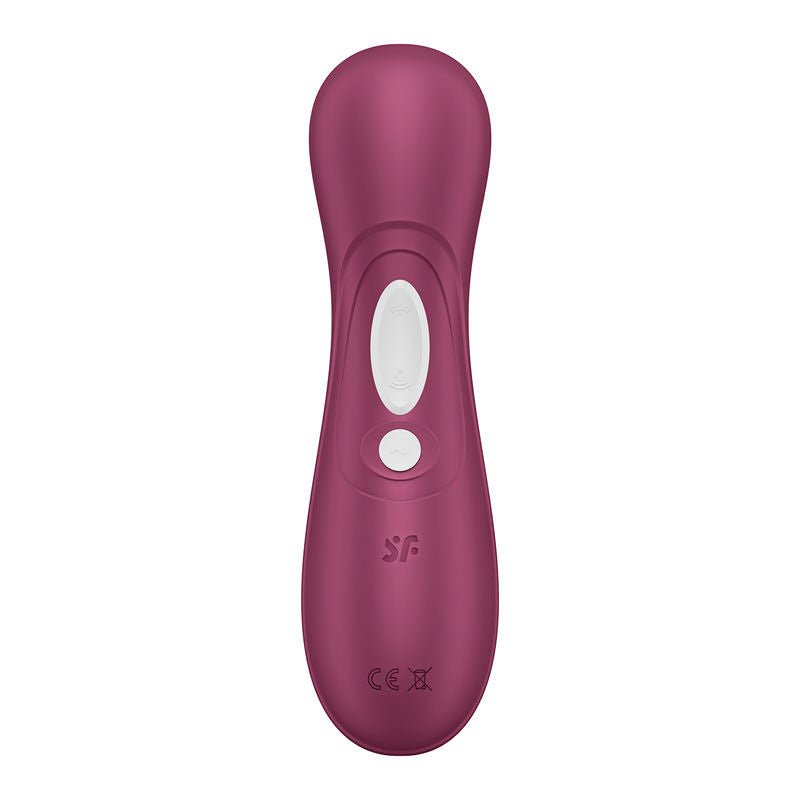 Satisfyer pro 2 generation 3 - app controlled clitoral suction stimulator - red, Product back view  | Flirtybay.com.au